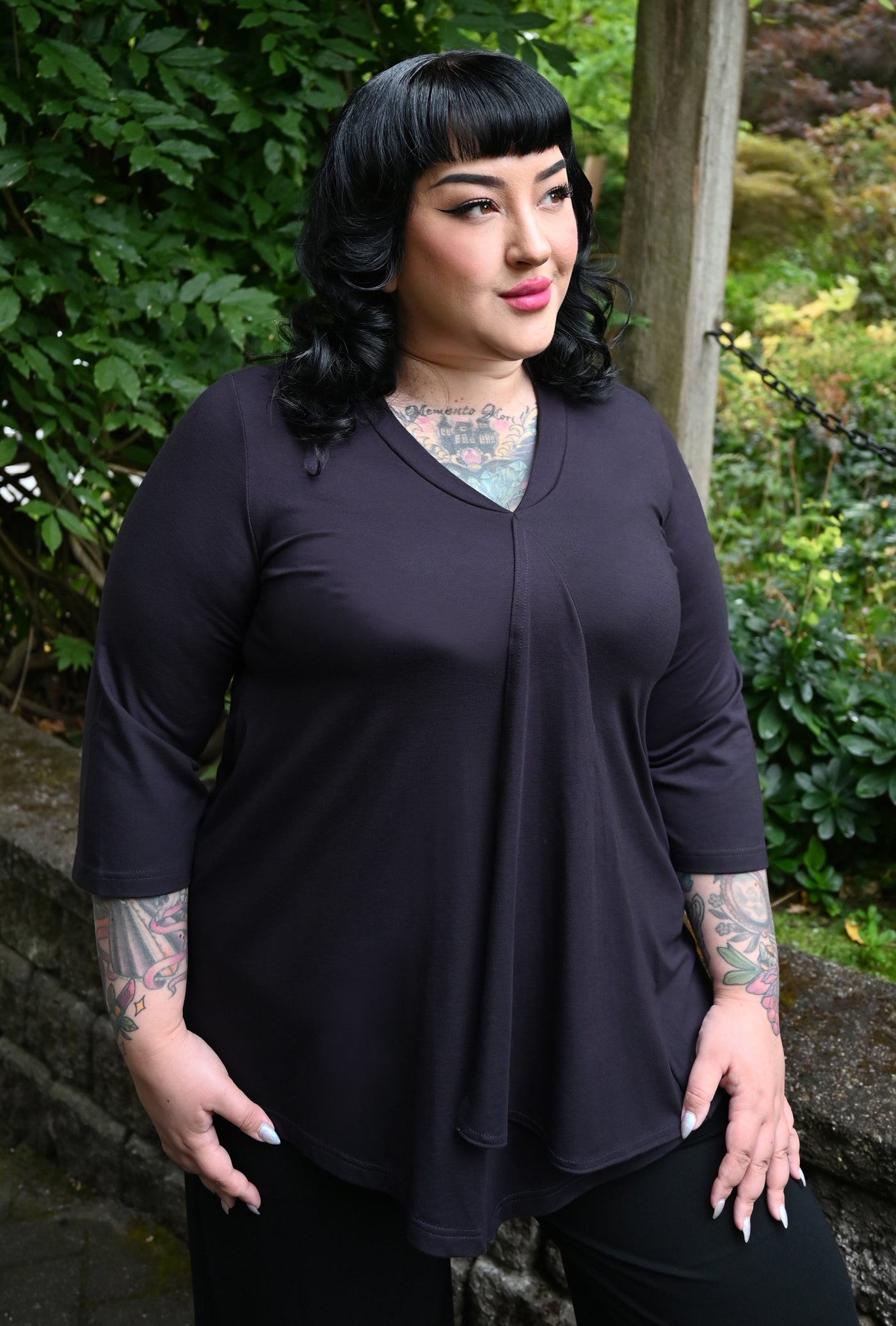 Fluid Tunic - Ink Bamboo