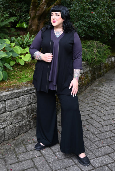 Revive Vest - Black Bamboo Rib