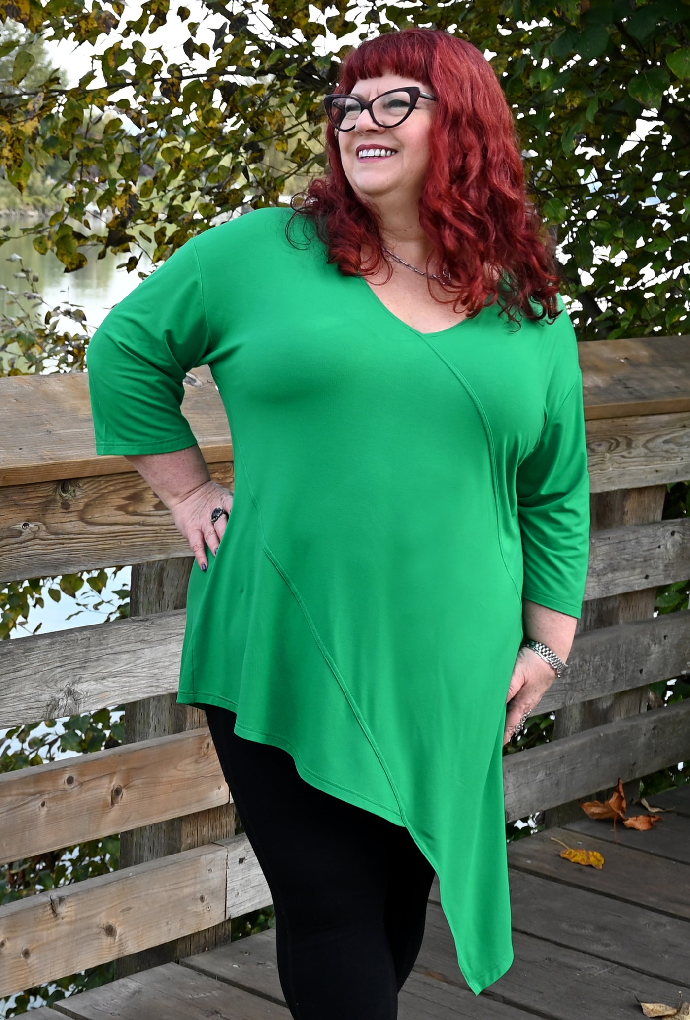 Direct Tunic - Emerald Bamboo