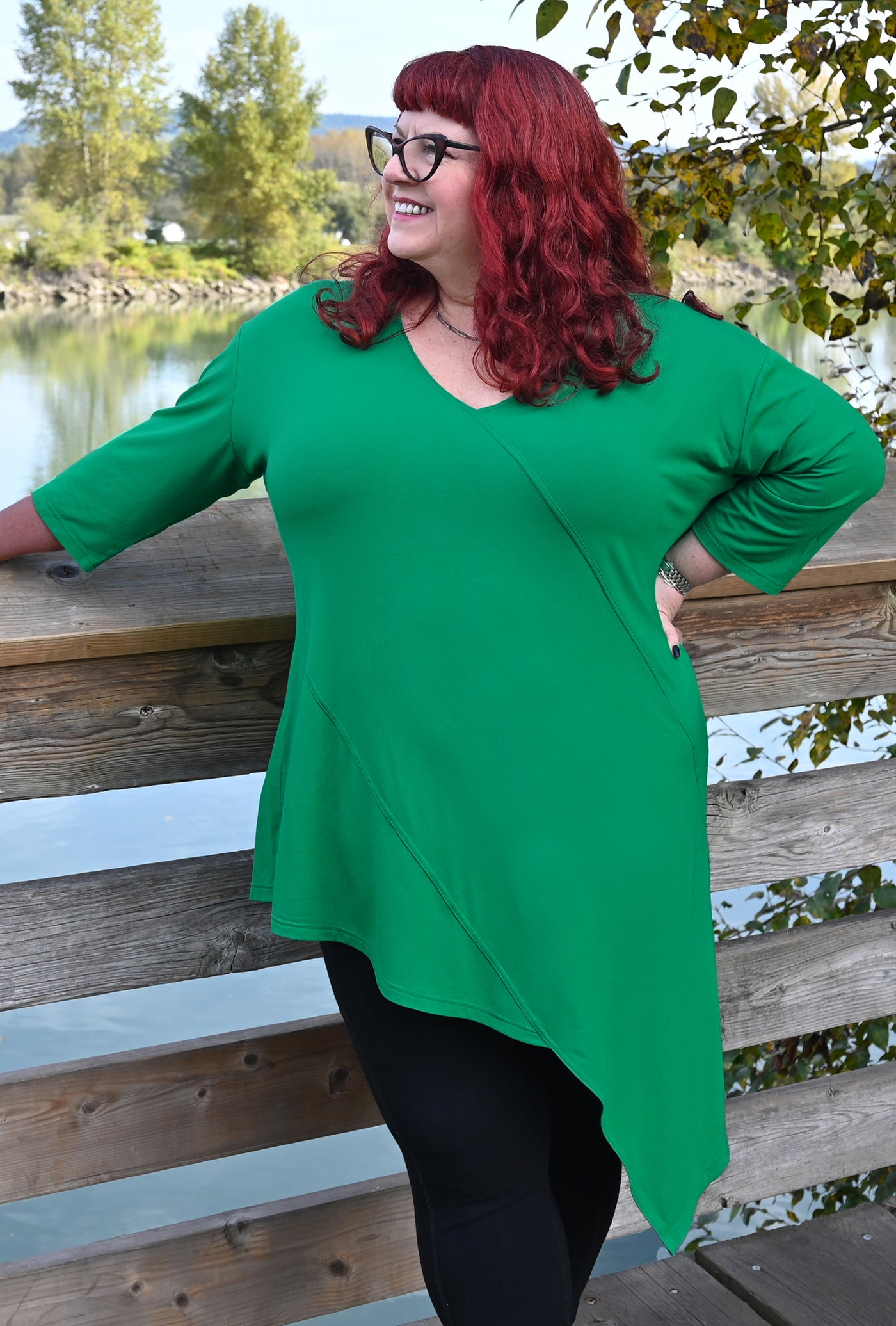 Direct Tunic - Emerald Bamboo