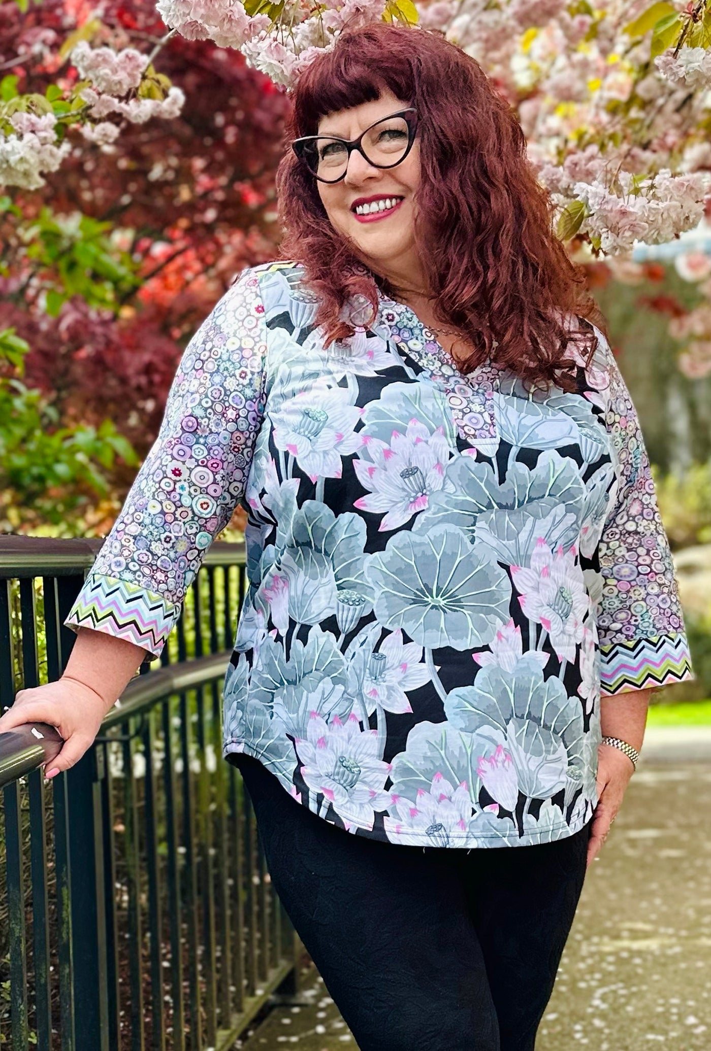 Eden Floral Shirt - Lotus Blossom – Diane Kennedy
