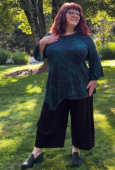 Angle Crop Pant - Black Bamboo