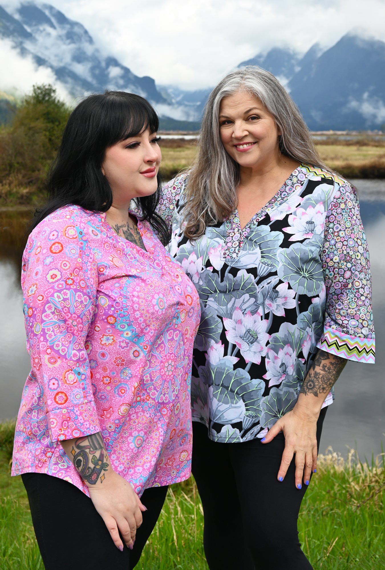 Eden Floral Shirt - Pink Millefiore