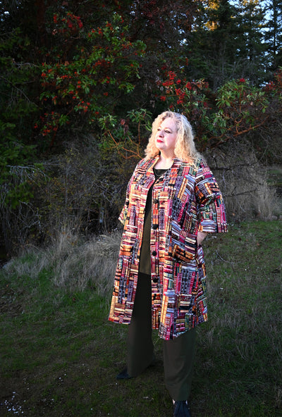 Kate Cotton Coat - Page Turner - Library Book Print