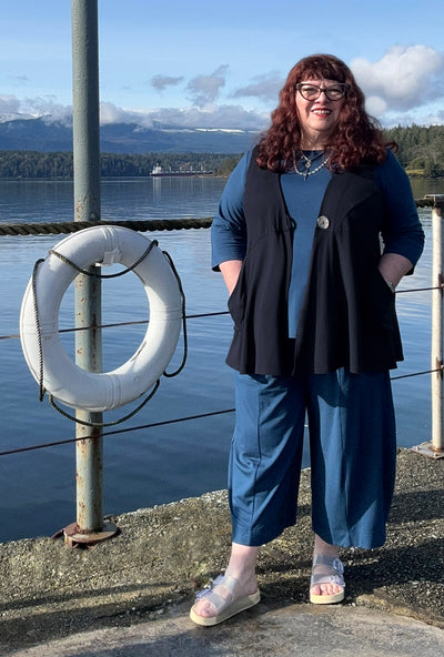 Angle Crop Pant - Admiral Bamboo