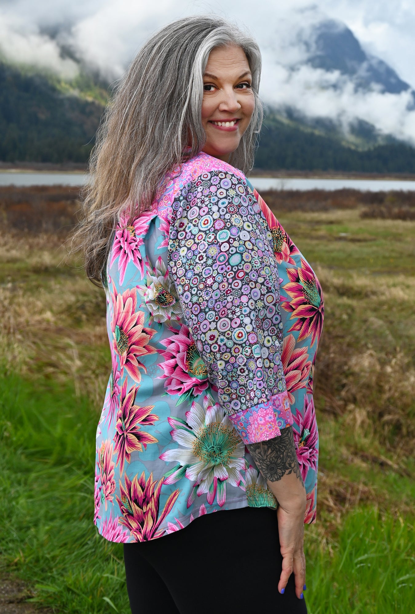 Eden Floral Shirt - Pink Cactus Flower
