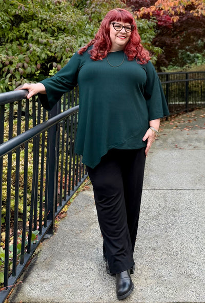 Prism Tunic - Teal Bamboo Rib