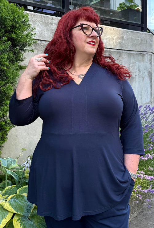 Joy Tunic - Navy Sustainable Bamboo