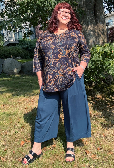 Angle Crop Pant - Admiral Bamboo
