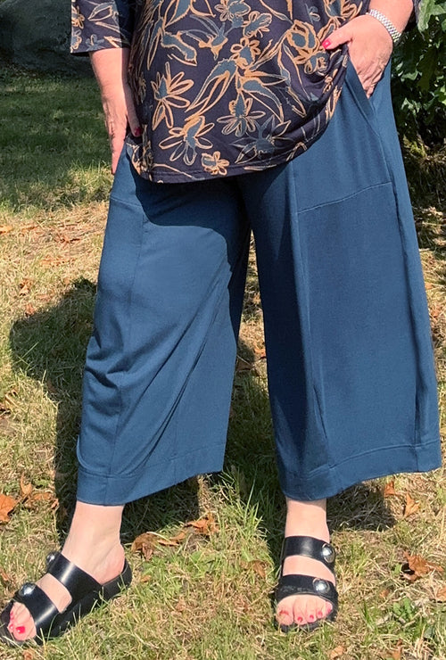 Angle Crop Pant - Admiral Bamboo
