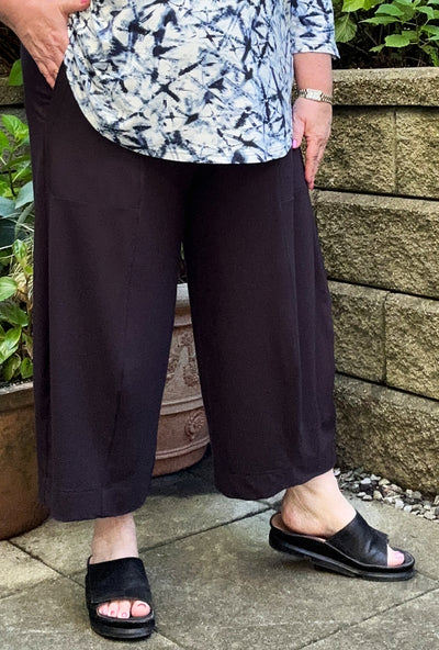Angle Crop Pant - Ink Bamboo - only XL left
