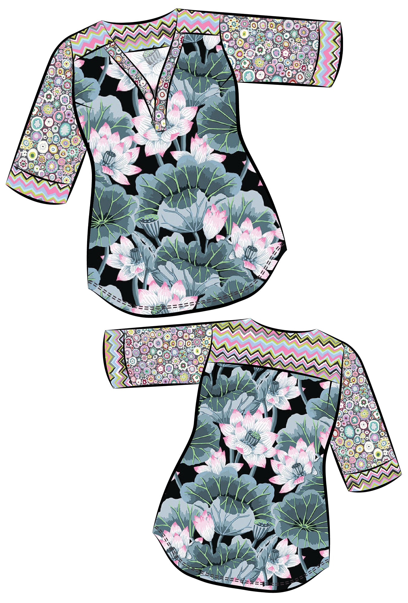 Eden Floral Shirt - Lotus Blossom