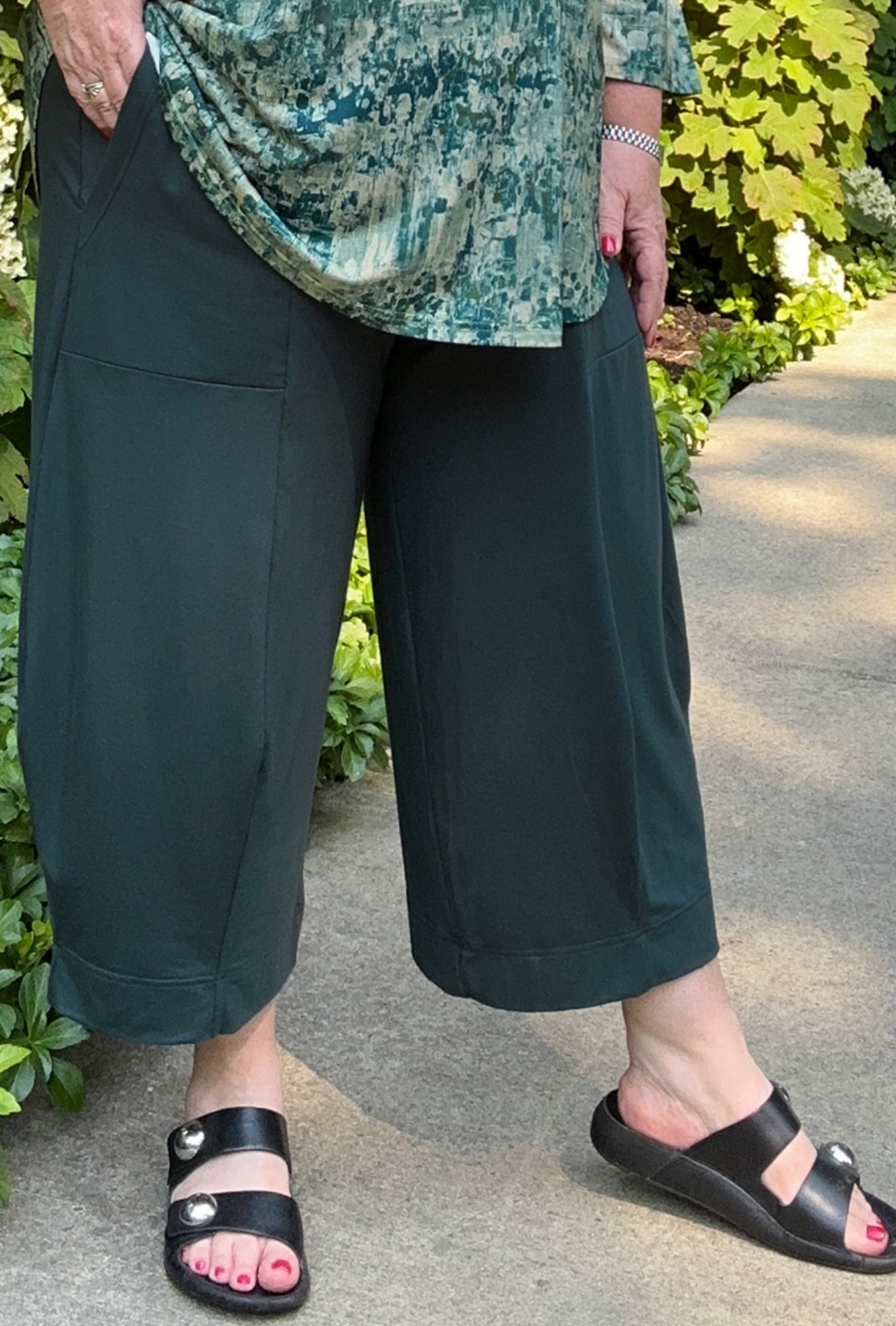 Angle Crop Pant - Rainforest Bamboo