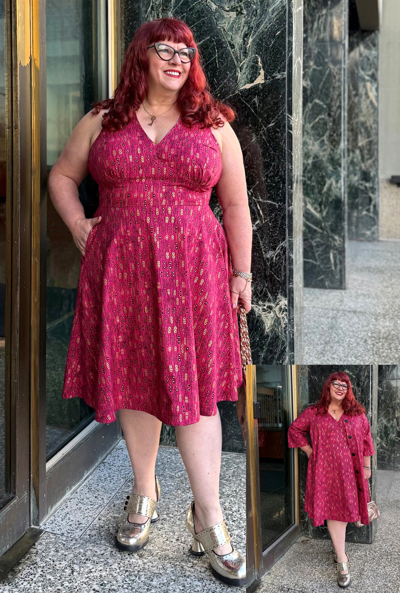 Norma  - Wiggle Room - Abstract Cotton Dress