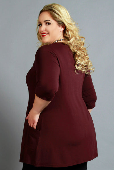 Playful Tunic - Garnet Bamboo