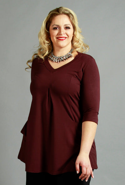 Playful Tunic - Garnet Bamboo
