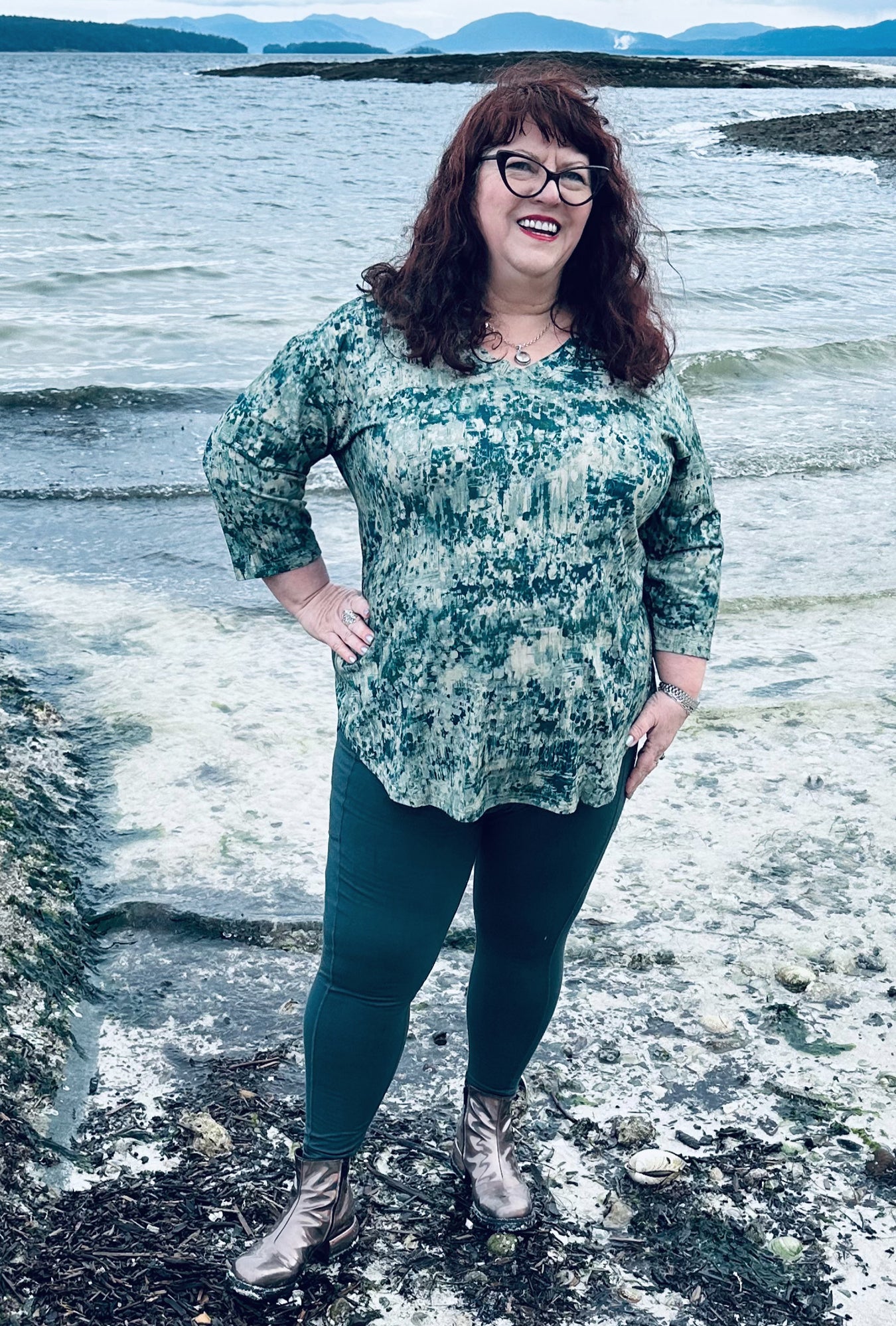 Pocket Legging - Rainforest Bamboo