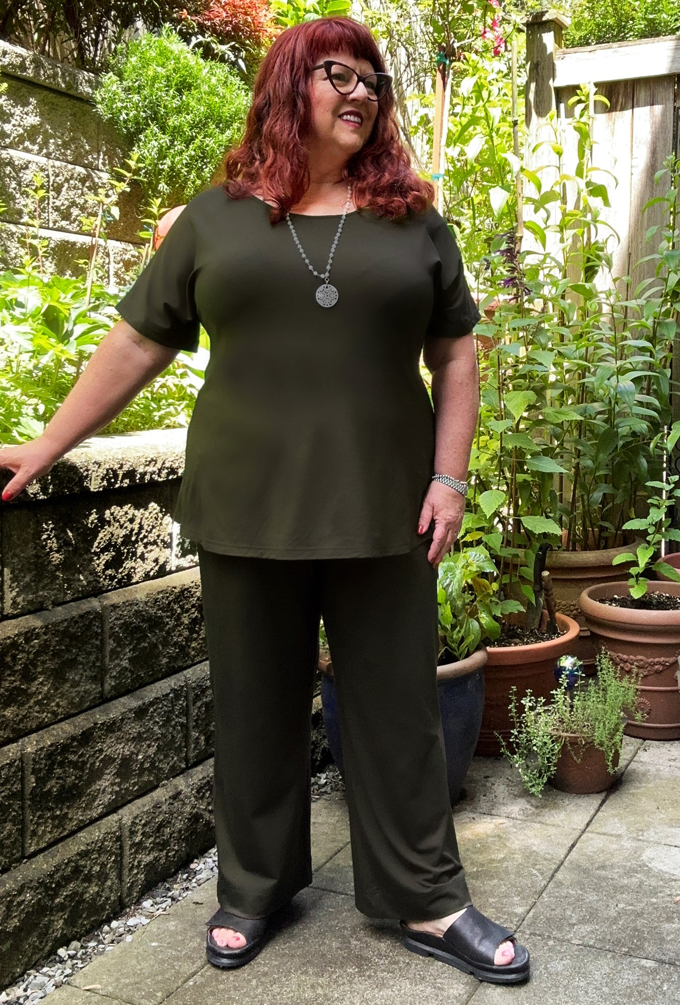 Petite Spirit Pant - Olive Bamboo