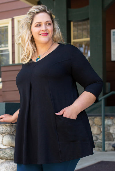 Playful Tunic - Black Bamboo