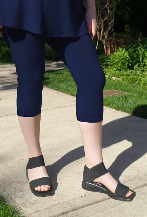 Cafe Legging - Navy Bamboo