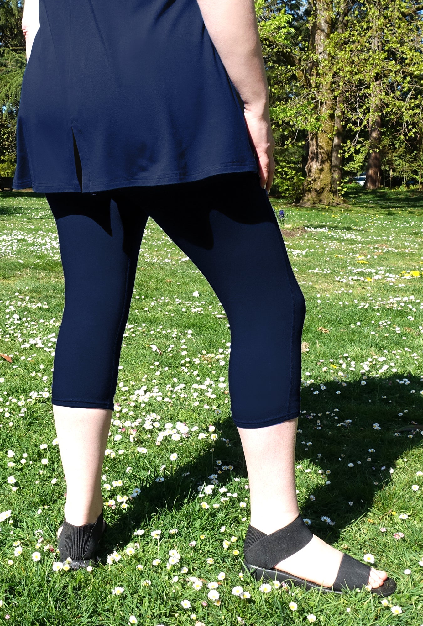 Cafe Legging - Navy Bamboo - only 2X left