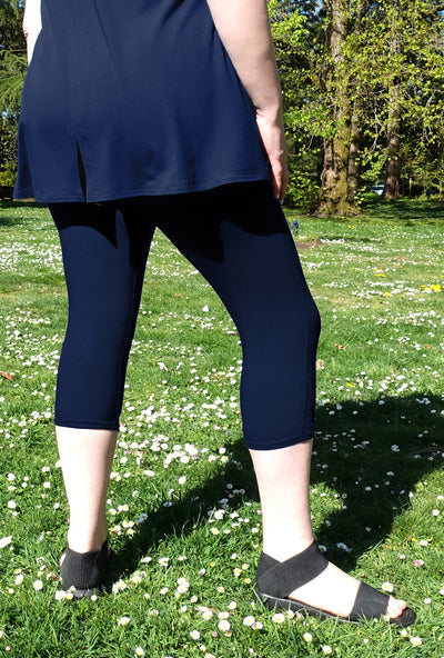Cafe Legging - Navy Bamboo - only 2X left