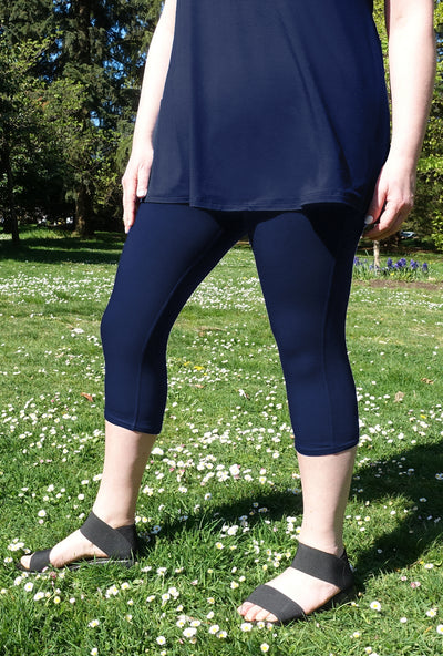 Cafe Legging - Navy Bamboo - only 2X left