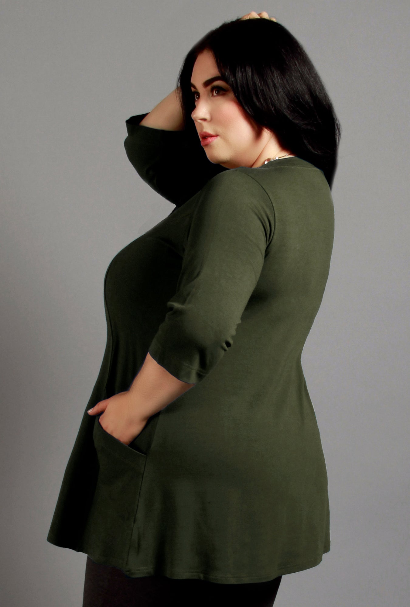 Playful Tunic - Olive Bamboo