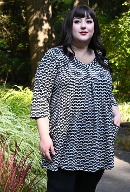 Playful Tunic - Form Jacquard Print