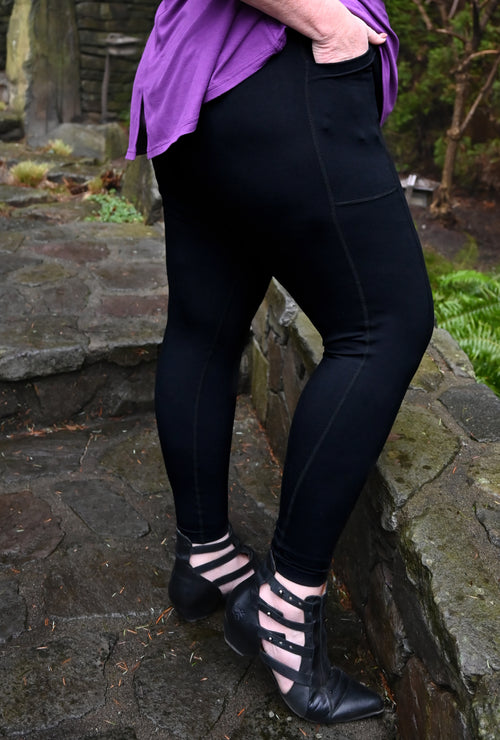 Pocket Legging - Black Bamboo