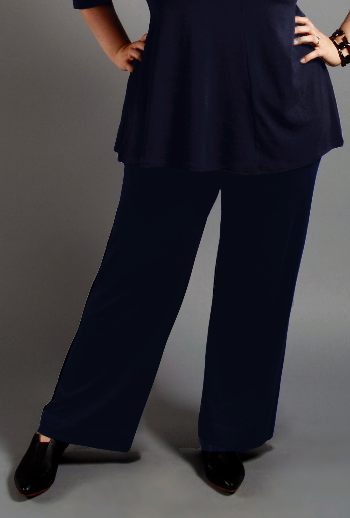 Petite Flex Pant - Navy Bamboo