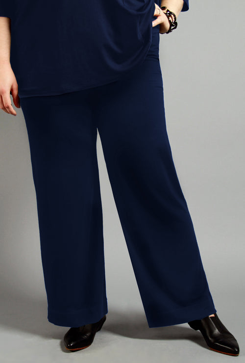 Petite Flex Pant - Navy Bamboo