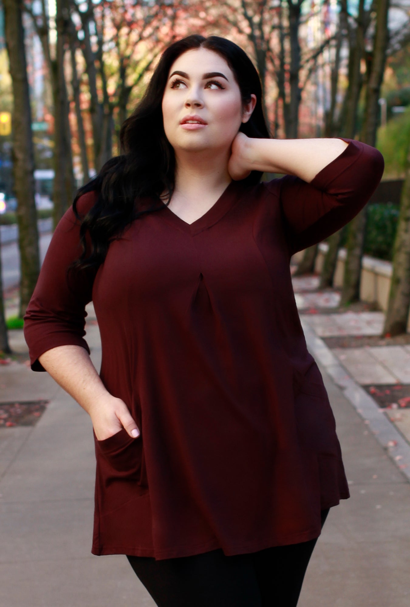 Playful Tunic - Garnet Bamboo